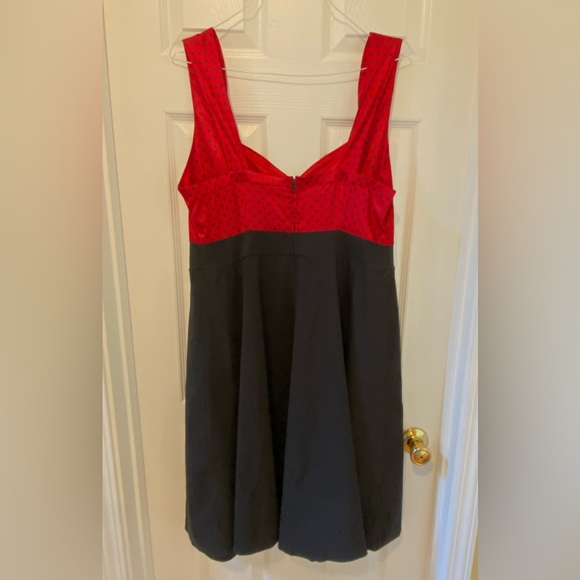 Torrid Black Red Red Retro A-Line Dress size 16 - Picture 5 of 8